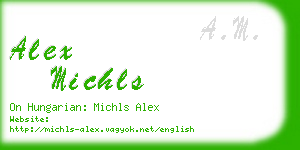 alex michls business card
